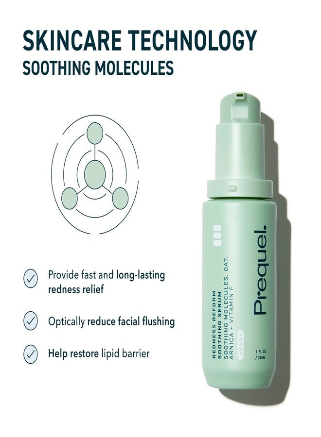 Prequel Skin Redness Reform, Calming Serum for Face. Advanced Clinical Optical Corrector for Redness and Discomfort. Soothing Face Serum with Oat Extract for Sensitive Skin. 1oz Pump - Image 4